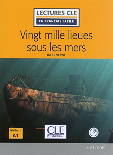 20 000 lieues sous les mers - Livre + CD MP3 (Lectures CLE en français facile)